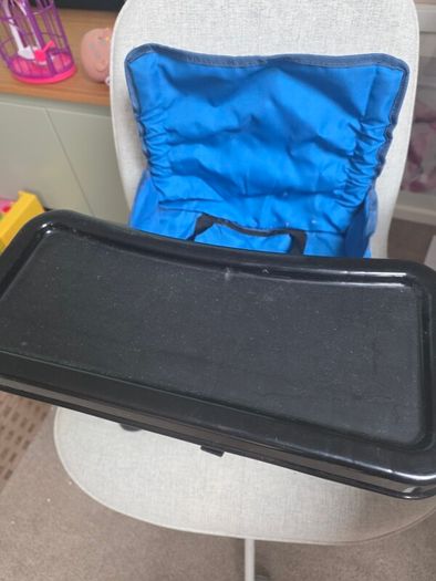 Portable kids chair with try