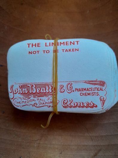 old chemist label