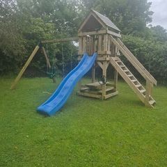 Childrens Swing Set, Wave Slide, Tower and Picnic