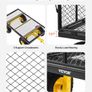 900lb Steel Garden Cart with Removable Sides Image 4