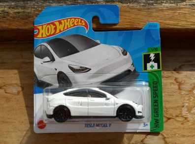 Hot Wheels Tesla Model Y White