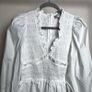 Sea New York Broderie Anglaise Mini Dress Sz 6UK 2US XS White Smocked Ruffle Image 4