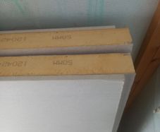 For sale. Two 9-ft insulated wall slabs. 50mm insulation.