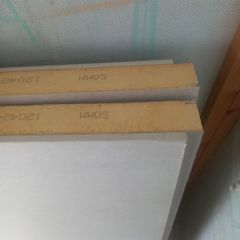 For sale. Two 9-ft insulated wall slabs. 50mm insulation.
