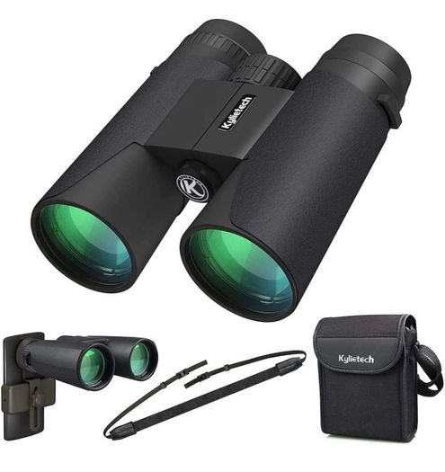 12x42 Binocular for Adults with BAK4 Prism, FMC Lens, Fogproof & Waterproof Great for Bird Watching Travel Stargazing Hunting Concerts Smartphone Adapter Included (FREE POSTAGE)