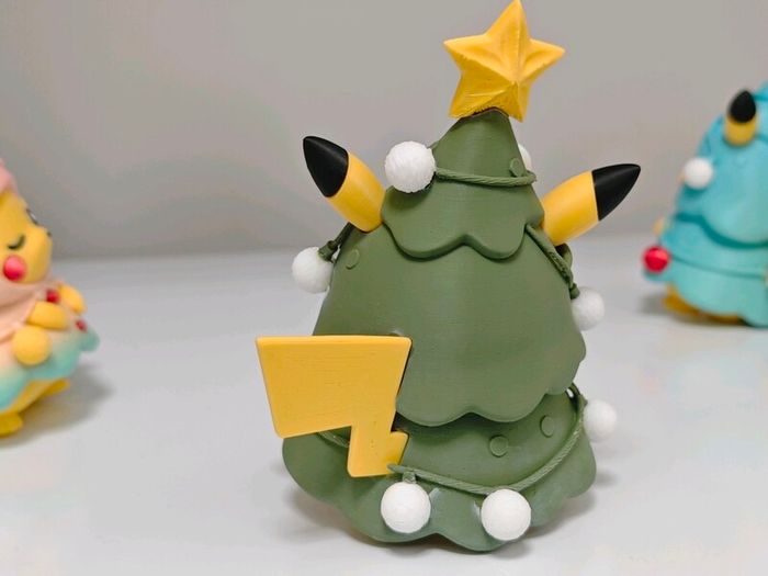 Christmas Tree Pikachu  3D Printed Collectible | 13 cm