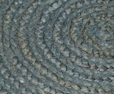 Handmade Rug Jute Round 150 cm Olive Green