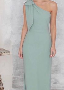 Green bridesmaid dress