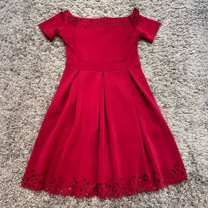 Red Off Shoulder Dress