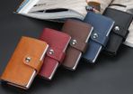 Leather Credit Card Holder ID Card Holder Leather RFID Wallet