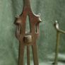 Pair of French Vintage Brass Fire Dogs Andirons Fireplace Image 2