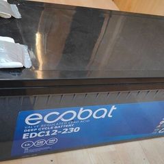 Ecobat AGM 12V battery, 230ah. EDC12-230
