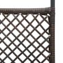 Fence Panel Poly Rattan 3.6x2 m Brown Image 5
