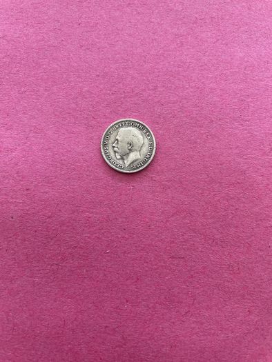 Great Britain  King George V  3 Pence  1917 Silver