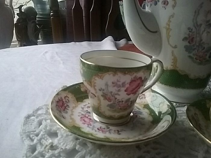 Rare A.B.J. Grafton China Coffee Part Set "Canton"