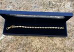 Swarovski gold tennis bracelet