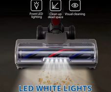 Drive Cleaner Brush Head For Dyson V7 V8 V10 V11 V15 Vacuum  with Turbo Bristle Roller and LED Lights for Hardwood and Carpet