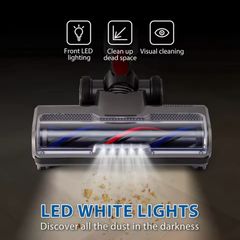 Drive Cleaner Brush Head For Dyson V7 V8 V10 V11 V15 Vacuum  with Turbo Bristle Roller and LED Lights for Hardwood and Carpet