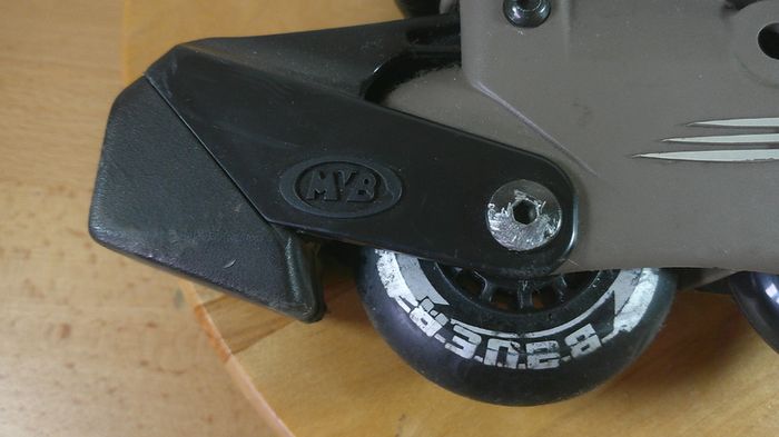 Bauer MVB Inline Skates Rollerblades Black/Yellow Junior / Small AdultUK 3 EU 36 Retro