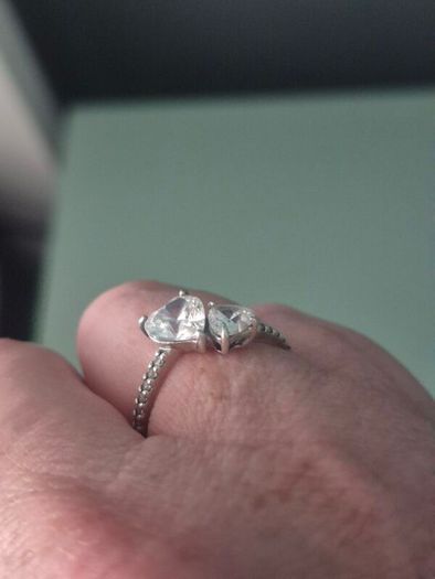 Pandora Double heart ring Size 54