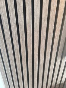 Smoked walnut acoustic wall panel
