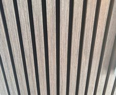 Smoked walnut acoustic wall panel