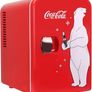 4L Mini Fridge 6 Can Portable Cooler/Warmer, Compact Personal Refrigerator for Snacks Drinks Skincare,12V and AC Cords,Accessory for Kids Bedroom Home Office Travel Car,Coke,Polar Bear (FREE SHIPPING) Image 2