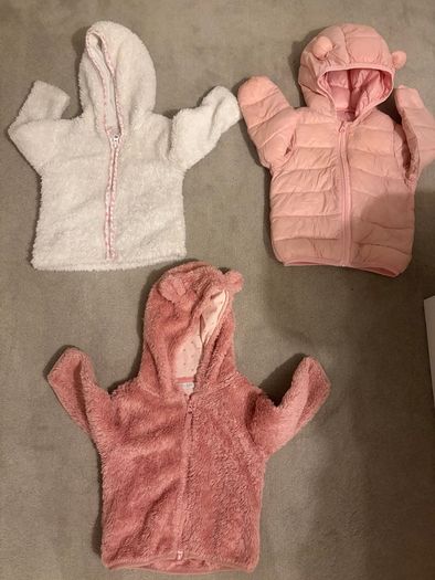 3 Girls Jackets & Coats (12 to 18 Months) Excellent Condition