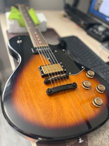 Schecter Solo Special Schaller Fishman Fluence Pickups P90 2-Tone Sunburst