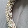 Hanging Wooden Heart with Pearls & White Flowers Image 2
