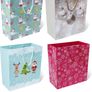 Christmas Jingle Gift Bags - 16 Christmas Gift Bags In Total - 4 x Large Gift Bags (29 x 33 cm) - 6 x Wine Bottle Bags (13 x 36 cm) - 6 x Medium Gift Bags (17 x 22 cm) - Xmas Gift Bags (FREE POSTAGE) Image 4