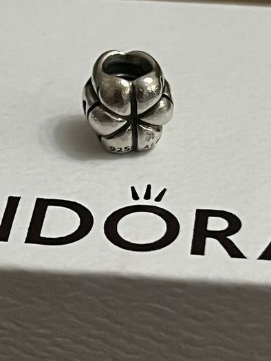Pandora Silver Jack O lantern Pumpkin -used