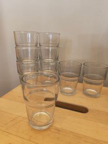 Stackable Drinking Glasses x9