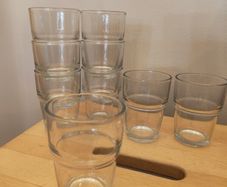 Stackable Drinking Glasses x9