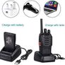 8 Pack 88E Long Range Walkie Talkie USB Rechargeable 16CH Walky Talky Radio with Earpieces and LED Light Voice Prompt for Field Survival Biking and Hiking Image 4