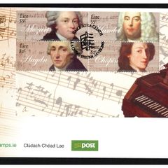 2009 Ireland Classical Composers Commemorative Stamps Miniature Sheet An Post First Day Cover (FDC)