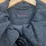 Women's Charcole Vintage Style Tweed Coat Image 3