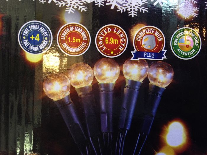 Cherry Lights 70 Christmas Lights Plug in Mains Operated