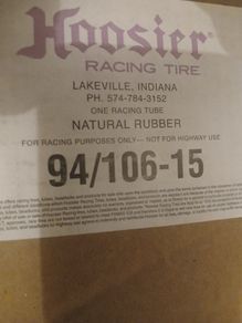 NEW Hoosier racing inner tube size 94/106-15 natural rubber