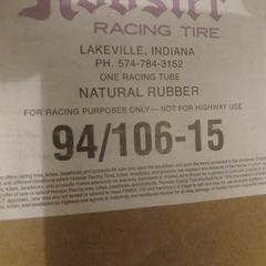 NEW Hoosier racing inner tube size 94/106-15 natural rubber