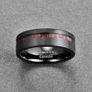 8mm Mens Black Wedding Ring - King Will Image 5
