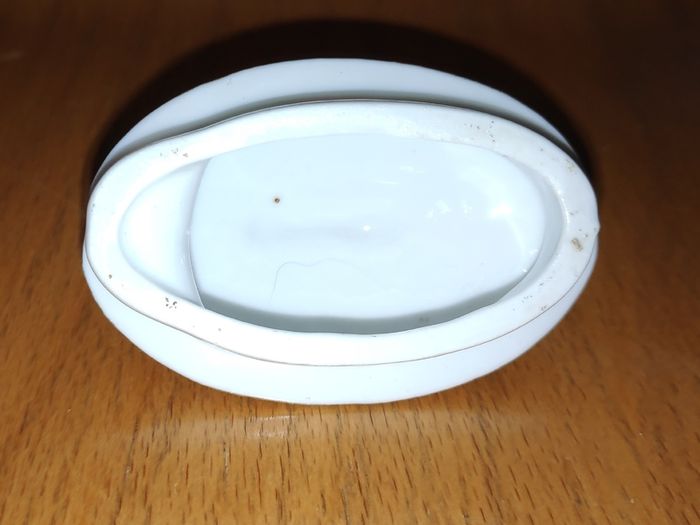 Selection of different bone china tea pot & trinket box lids