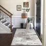 Area Rugs Modern Abstract Rug Soft Pile for Living Room Dining Room Bedroom Home Decor Non-Slip Carpet (Light Grey/Lvory, 80 x 120 cm) Image 2
