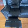 Black leather sofa. Good condition, just needs a bit of a clean Image 3