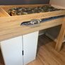 Bunk bed with desk and double cupboard Image 2