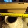Beige Patterned Swirl large vase. Image 3