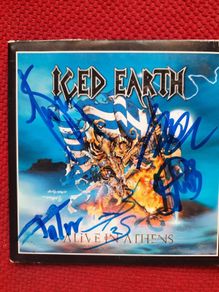 ICED EARTH: Alive In Athens - Rare Promo CD (Fully Autographed!)