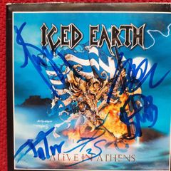 ICED EARTH: Alive In Athens - Rare Promo CD (Fully Autographed!)