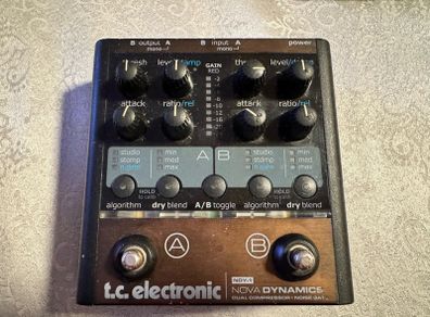 TC Electronic Nova Dynamic -2 compressors/ noise gate in one pedal