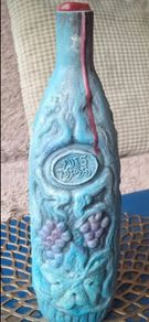 Hand Painted 3D Grape Bottle Decor